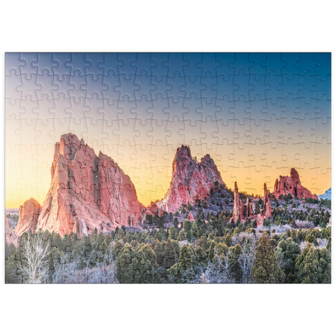 puzzleplate Garten der Götter, Colorado Springs, Colorado, USA. 200 Puzzle