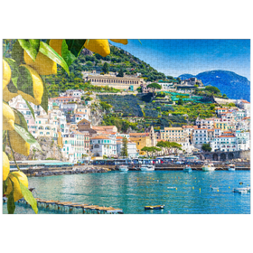 Darstellung des Puzzle Motivs Die Amalfiküste, Italien - Puzzleteile: 1000