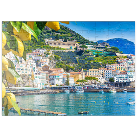 Darstellung des Puzzle Motivs Die Amalfiküste, Italien - Puzzleteile: 100