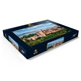Alternative Darstellung des Puzzle-Motivs Alte arabische Festung Alhambra zur schönen Abendzeit, Granada, Spanien – Puzzleteile: 200