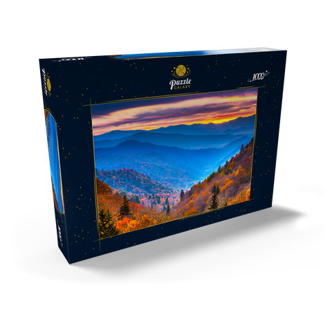 Smoky Mountains National Park, Tennessee, USA Herbstlandschaft bei Morgengrauen. 1000 Puzzle Schachtel Ansicht2