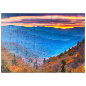 Darstellung des Puzzle Motivs Smoky Mountains National Park, Tennessee, USA - Puzzleteile: 100
