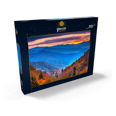 Smoky Mountains National Park, Tennessee, USA Herbstlandschaft bei Morgengrauen. 200 Puzzle Schachtel Ansicht2