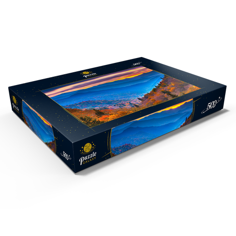 Smoky Mountains National Park, Tennessee, USA Herbstlandschaft bei Morgengrauen. 500 Puzzle Schachtel Ansicht1