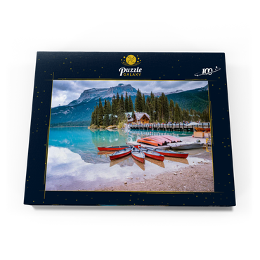 Smaragdsee Yoho-Nationalpark Kanada Britisch-Kolumbien 100 Puzzle Schachtel Ansicht3