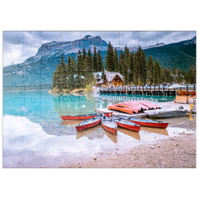 Darstellung des Puzzle Motivs Smaragdsee Yoho-Nationalpark, Kanada - Puzzleteile: 100
