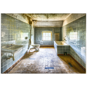 Darstellung des Puzzle-Motivs Lost Places - das Badezimmer – Puzzleteile: 1000