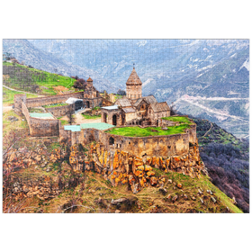 Darstellung des Puzzle-Motivs Tatev, Armenien - Apostolischen Klosters aus dem 9. Jahrhundert – Puzzleteile: 1000