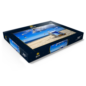 Alternative Darstellung des Puzzle-Motivs Strandkorb in Westerland, Sylt, Deutschland – Puzzleteile: 200