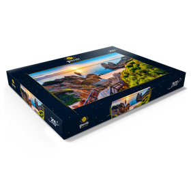 Darstellung des Puzzle Motivs Camilo Beach (Praia do Camilo) an der Algarve, Portugal - Puzzleteile: 200