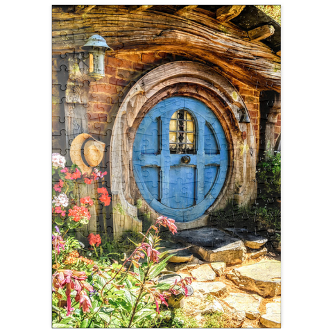puzzleplate Hobbit-Haus in Hobbiton, Neuseeland 200 Puzzle