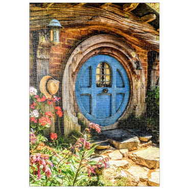 puzzleplate Hobbit-Haus in Hobbiton, Neuseeland 500 Puzzle