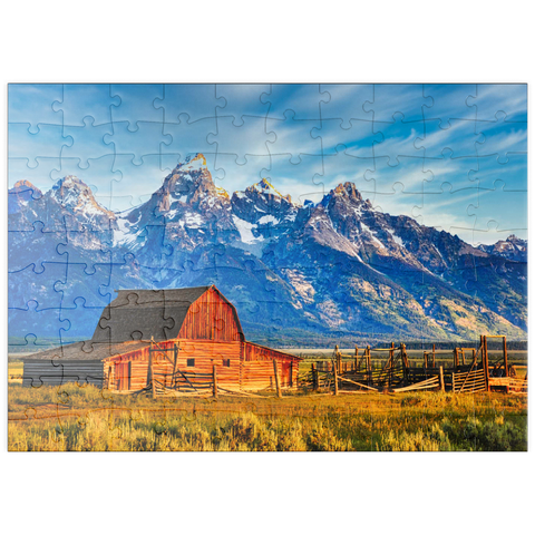 puzzleplate Barn on Mormon Run , Wyoming beliebteste Scheune in Jackson Hole. 100 Puzzle