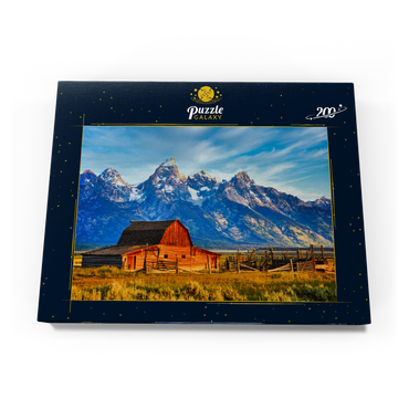 Barn on Mormon Run , Wyoming beliebteste Scheune in Jackson Hole. 200 Puzzle Schachtel Ansicht3