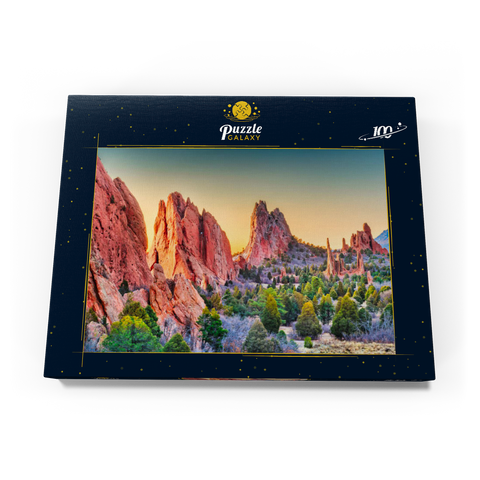 Garten der Götter, Colorado Springs, Colorado, USA. 100 Puzzle Schachtel Ansicht3