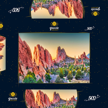 Garten der Götter, Colorado Springs, Colorado, USA. 500 Puzzle Schachtel 3D Modell