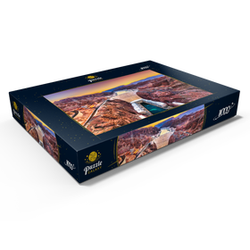 Alternative Darstellung des Puzzle-Motivs Hoover-Damm am Colorado River, der Nevada und Arizona durchquert – Puzzleteile: 1000