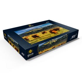 Darstellung des Puzzle Motivs Herbst auf einer Viehranch in Colorado bei Ridgway - Puzzleteile: 1000