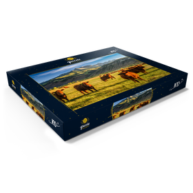 Darstellung des Puzzle Motivs Herbst auf einer Viehranch in Colorado bei Ridgway - Puzzleteile: 100
