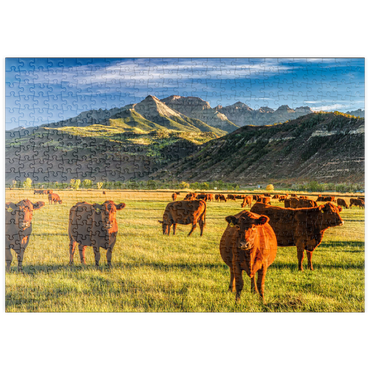 puzzleplate Herbst auf einer Viehranch in Colorado bei Ridgway - County Road 12 500 Puzzle