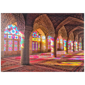 Darstellung des Puzzle-Motivs Nasir-ol-Molk-Moschee in Shiraz, Iran – Puzzleteile: 1000