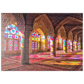 Darstellung des Puzzle Motivs Nasir-ol-Molk-Moschee in Shiraz, Iran - Puzzleteile: 100