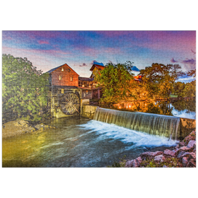 Darstellung des Puzzle-Motivs Alte Mühle Taubenschmiede, Tennessee – Puzzleteile: 1000