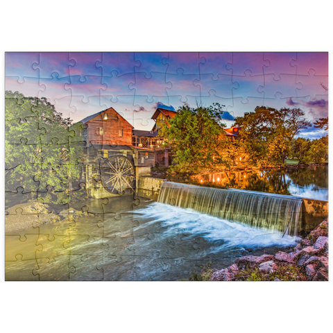 puzzleplate Taubenschmiede Tennessee TN Alte Mühle. 100 Puzzle