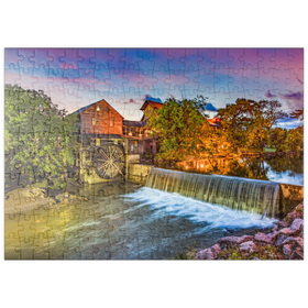 Darstellung des Puzzle-Motivs Alte Mühle Taubenschmiede, Tennessee – Puzzleteile: 200