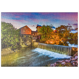 Darstellung des Puzzle-Motivs Alte Mühle Taubenschmiede, Tennessee – Puzzleteile: 500