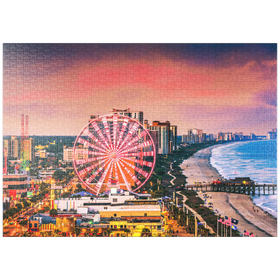 Darstellung des Puzzle-Motivs Skyline Myrtle Beach, South Carolina, USA – Puzzleteile: 1000