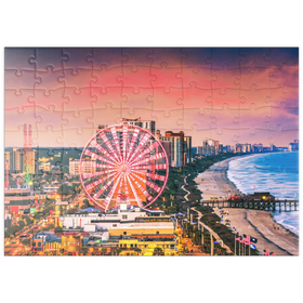 Darstellung des Puzzle Motivs Skyline Myrtle Beach, South Carolina, USA - Puzzleteile: 100