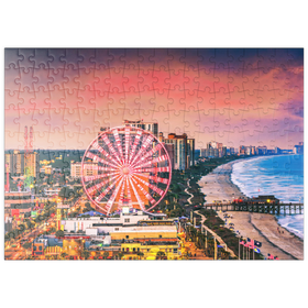 Darstellung des Puzzle Motivs Skyline Myrtle Beach, South Carolina, USA - Puzzleteile: 200
