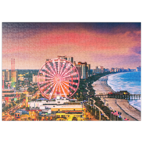 Darstellung des Puzzle Motivs Skyline Myrtle Beach, South Carolina, USA - Puzzleteile: 500