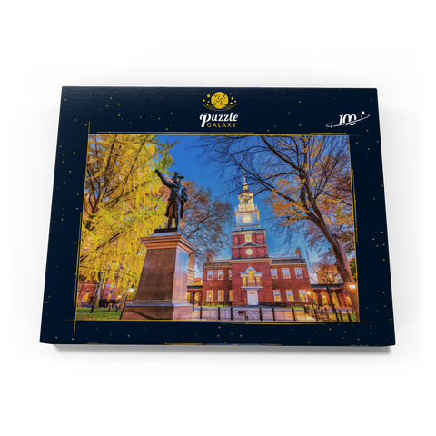 Independence Hall in Philadelphia, Pennsylvania, USA. 100 Puzzle Schachtel Ansicht3