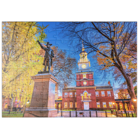 Darstellung des Puzzle Motivs Independence Hall in Philadelphia, Pennsylvania, USA - Puzzleteile: 100