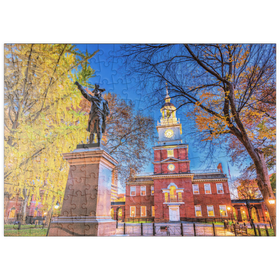 Darstellung des Puzzle Motivs Independence Hall in Philadelphia, Pennsylvania, USA - Puzzleteile: 200
