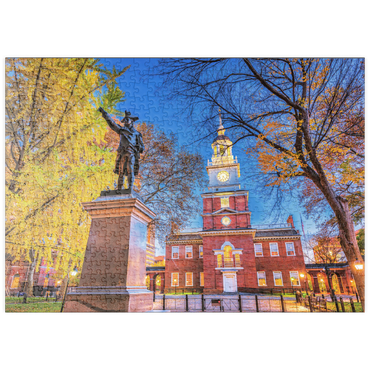 puzzleplate Independence Hall in Philadelphia, Pennsylvania, USA. 500 Puzzle