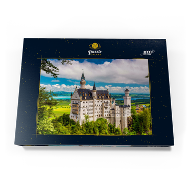 Schloss Neuschwanstein an einem Sommertag in Deutschland. 1000 Puzzle Schachtel Ansicht3