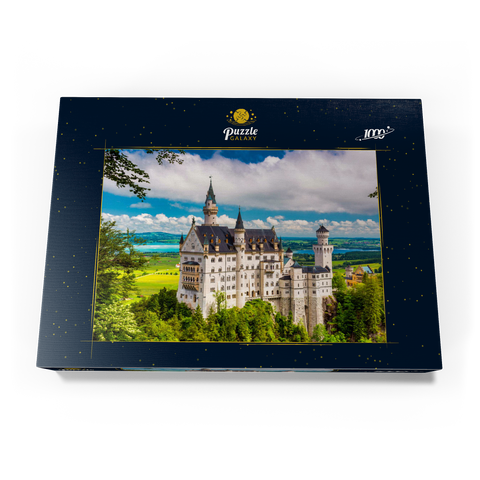 Schloss Neuschwanstein an einem Sommertag in Deutschland. 1000 Puzzle Schachtel Ansicht3