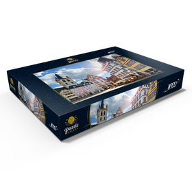 Darstellung des Puzzle Motivs Trier, Marktplatz mit Steipe im Stadtzentrum der antiken römischen Stadt - Puzzleteile: 1000