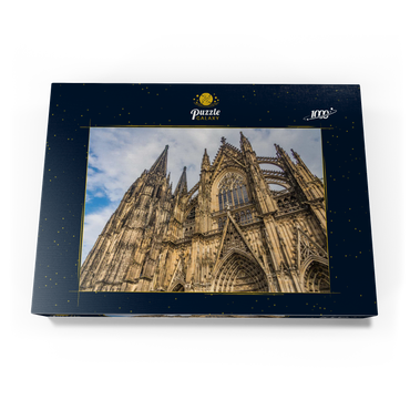 Kölner Dom, Denkmal des deutschen Katholizismus und der gotischen Architektur in Köln. 1000 Puzzle Schachtel Ansicht3