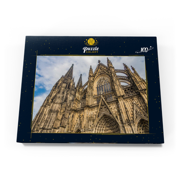 Kölner Dom, Denkmal des deutschen Katholizismus und der gotischen Architektur in Köln. 100 Puzzle Schachtel Ansicht3