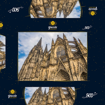 Kölner Dom, Denkmal des deutschen Katholizismus und der gotischen Architektur in Köln. 500 Puzzle Schachtel 3D Modell