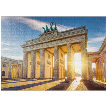 puzzleplate das berühmte Brandenburger Tor in Berlin, Deutschland 1000 Puzzle