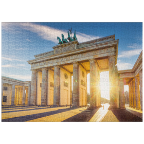 Darstellung des Puzzle Motivs Das berühmte Brandenburger Tor in Berlin, Deutschland - Puzzleteile: 1000