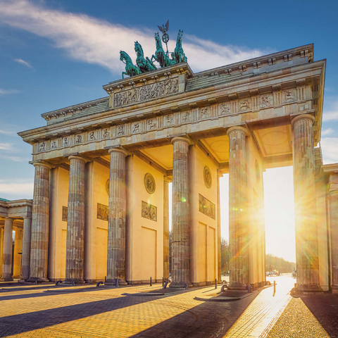das berühmte Brandenburger Tor in Berlin, Deutschland 1000 Puzzle 3D Modell