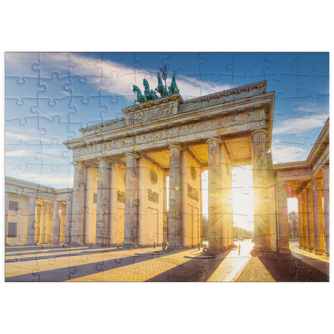 puzzleplate das berühmte Brandenburger Tor in Berlin, Deutschland 100 Puzzle
