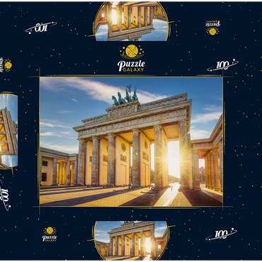 das berühmte Brandenburger Tor in Berlin, Deutschland 100 Puzzle Schachtel 3D Modell
