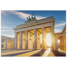 Darstellung des Puzzle-Motivs Das berühmte Brandenburger Tor in Berlin, Deutschland – Puzzleteile: 500